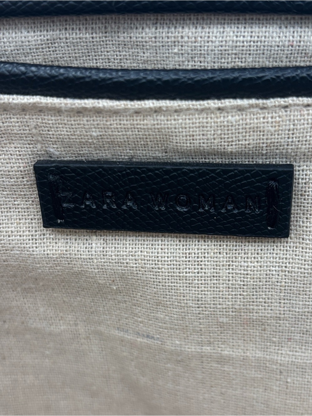 Zara Classic Top-Handle Satchel - Black & Cream (missing crossbody strap) - Picture 7 of 15